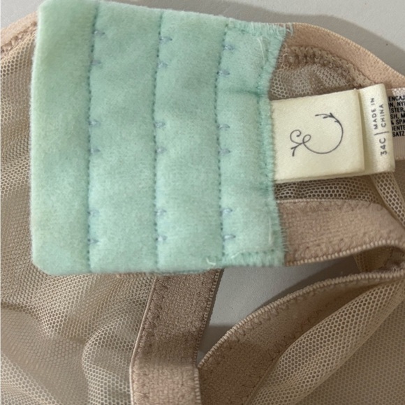 Anthropologie Cream Lace Bra 34C - Picture 5 of 5